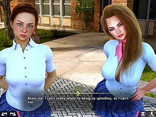 HD Porn Game: Double Homework #104 - Playing as a Teenager