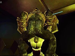 Monster Cock и Cowgirl се карат в 3D приключение на Ryos