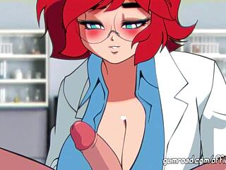Dr Maxine ger en kåt patient en stor analsex och sprutar