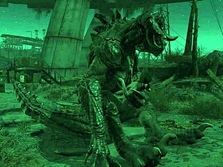 Kreslená sexuální scéna s monstrem Fallout 4