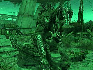 Kreslená sexuální scéna s monstrem Fallout 4