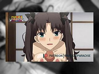 Sensuele compilatie van Rin Tohsaka in verleidelijke anime hentai