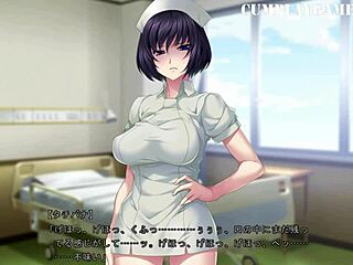 Infirmiera din desene animate Sakusei byoutou primește o ejaculare în gură în a doua parte a acestei aventuri