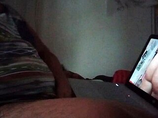 Small cock Mexican guy gets off on latest video of Karmico while aunt watches