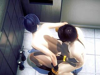 Genshin Impact hentai: un video porno hardcore giapponese con giochi anali di Xialings in un bagno