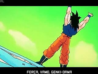Hommage rap à Goku Dragon Ball avec tauz dans une scène gay chaude