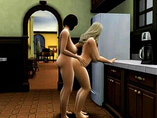 Nagy fenekű és nagy mellekű transznemű a Sims 4-ben