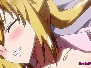 Blond anime-par nyter hardcore sex