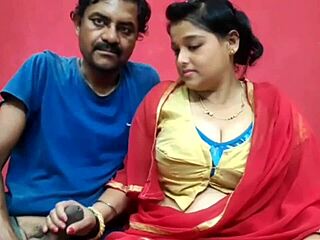 Bengali fru får ett överraskningsbesök av sin mans vän i denna hemgjorda video