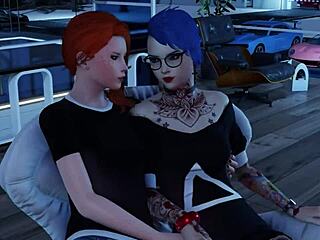 Redhead punk gets her pussy licked in a romantic 3DXChat