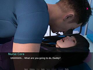 Nurse Cora seduces John in a 3D animated hospital encounter