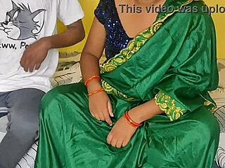 Stepsister-in-law gives stepbrother-in-law a rough feeding with food and pussy in Hindi video