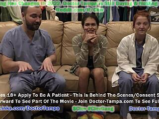 观看Angel Santanas与Tampa博士在这个火辣的佛罗里达主题视频中的第一次妇科检查