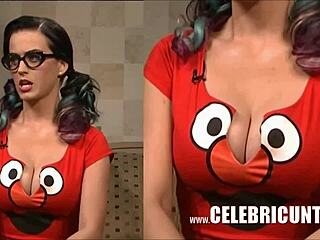 Katy Perry mostra il suo seno abbondante e la gonna alta in questo video hot!
