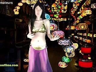 Alexandria Wu performs sensual belly dance in Istanbul