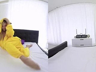 Cosplaying as a Young Blonde, Pickachu's Sensual Masturbation Session is sure to Impress